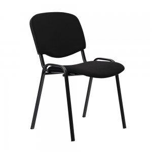 Scaun vizitator, Niky, stofa, negru Scaun vizitator, Niky, stofa, negru