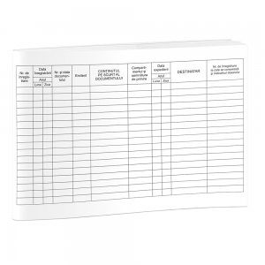 Registru intrare-iesire, A4, 100 file, tipar fata-verso, 3 bucati/set Registru intrare-iesire, A4, 100 file, tipar fata-verso, 3 bucati/set