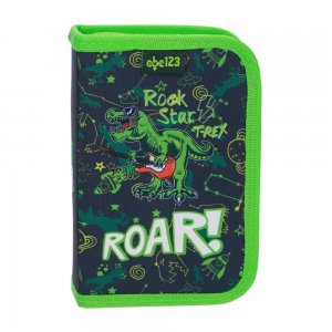 Penar Echipat Abc, 1 Compartiment, 2 Clape, Design Dinozaur Penar Echipat Abc, 1 Compartiment, 2 Clape, Design Dinozaur