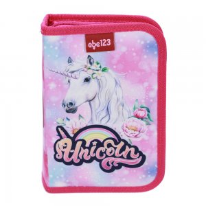 Penar Echipat Abc, 1 Compartiment, 2 Clape, Design Unicorn Penar Echipat Abc, 1 Compartiment, 2 Clape, Design Unicorn