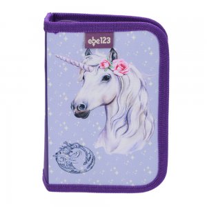 Penar Echipat Abc, 1 Compartiment, 2 Clape, Design Cool Unicorn Penar Echipat Abc, 1 Compartiment, 2 Clape, Design Cool Unicorn
