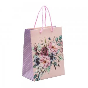 Punga Cadou 18x23x10 Cm, Design Flori Pastel