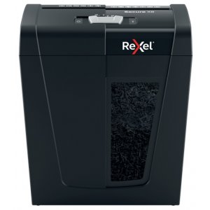 Distrugator Documente Manual Rexel Secure X 8, P4, Cross-cut (confeti), 8 Coli, 14l, Negru