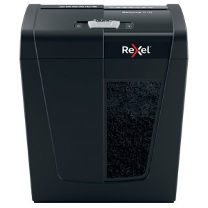 Distrugator Documente Manual Rexel Secure X10, P4, Cross-cut (confeti), 10 Coli, 18l, Negru