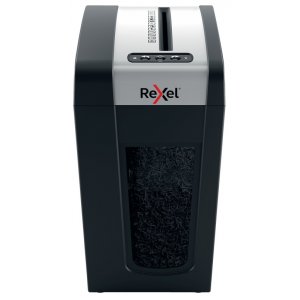 Distrugator Documente Manual Rexel Secure Mc6 Slim, P5, Micro-cut (particule), 6 Coli, 18l, Negru-ar