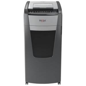 Distrugator Documente Automat Rexel Optimum 600x, P4, Cross-cut (confeti), 600 Coli, Cos 110l, Negru