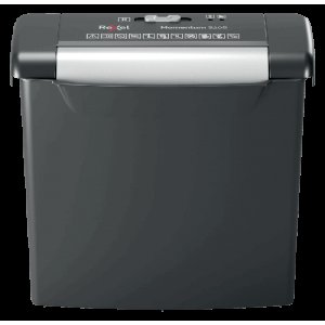 Distrugator Documente Manual Rexel Momentum S206, P2, Strip-cut (fasii), 6 Coli, Cos 9l, Negru