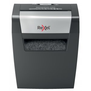Distrugator Documente Manual Rexel Momentum X406, P4, Cross-cut (confeti), 6 Coli, Cos 15l, Negru