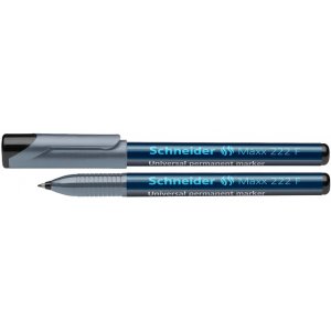Universal Permanent Marker Schneider Maxx 222 F, Varf 0.7mm - Negru Universal Permanent Marker Schneider Maxx 222 F, Varf 0.7mm - Negru