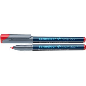 Universal Permanent Marker Schneider Maxx 222 F, Varf 0.7mm - Rosu Universal Permanent Marker Schneider Maxx 222 F, Varf 0.7mm - Rosu
