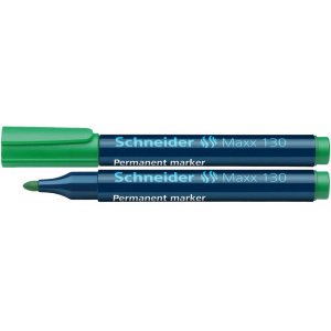 Permanent Marker Schneider Maxx 130, Varf Rotund 1-3mm - Verde Permanent Marker Schneider Maxx 130, Varf Rotund 1-3mm - Verde