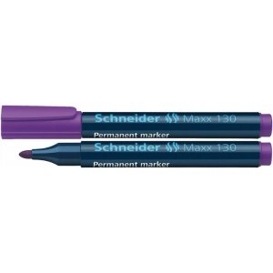 Permanent Marker Schneider Maxx 130, Varf Rotund 1-3mm - Violet Permanent Marker Schneider Maxx 130, Varf Rotund 1-3mm - Violet