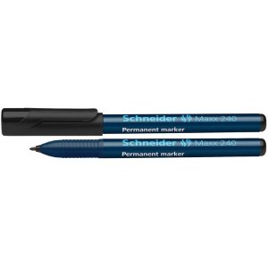 Permanent Marker Schneider Maxx 240, Varf Rotund 1-2mm - Negru Permanent Marker Schneider Maxx 240, Varf Rotund 1-2mm - Negru