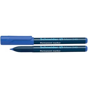 Permanent Marker Schneider Maxx 240, Varf Rotund 1-2mm - Albastru Permanent Marker Schneider Maxx 240, Varf Rotund 1-2mm - Albastru