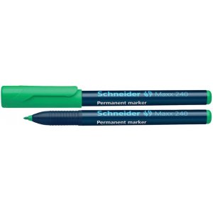 Permanent Marker Schneider Maxx 240, Varf Rotund 1-2mm - Verde Permanent Marker Schneider Maxx 240, Varf Rotund 1-2mm - Verde