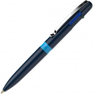 Pix Schneider Take 4, Corp Bleumarin/bleu, Clema Metalica - 4 Culori