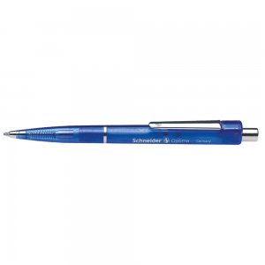 Pix Schneider Optima, Accesorii Metalice, Corp Albastru Translucent - Scriere Albastra
