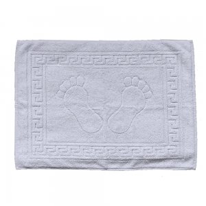 Prosop de Picioare Talia, 100% Bumbac, Culoare Alb, 40x50 cm