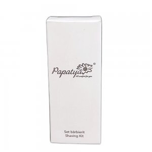 Set Barbierit Papatya format din Aparat de Ras de Unica Folosinta si Gel de Barbierit, Ambalat in Cutie de Carton