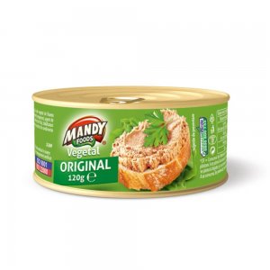 Pasta Vegetala Mandy, 120 g, Pasta Tartinabila Vegetala Mandy, Pasta Tartinabila Mandy, Pasta Vegetariana Mandy, Pateu Vegetal Mandy, Pateu Vegetarian Mandy, Pateu de Legume, Pateu Legume, Pateu din Legume