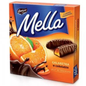 Jeleu Goplana Mella cu Aroma de Portocale in Ciocolata, Cantitate 190 g Jeleu Goplana Mella cu Aroma de Portocale in Ciocolata, Cantitate 190 g