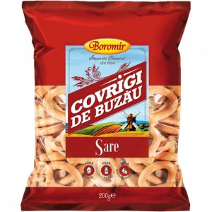 Covrigi de Buzau Boromir cu Sare, Cantitate 200 g Covrigi de Buzau Boromir cu Sare, Cantitate 200 g