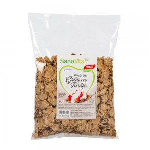 Fulgi de Grau cu Tarate Sano Vita, 300 g, Cereale Fulgi, Fulgi Cereale, Cereale Crocante, Fulgi Crocanti, Fulgi Micul Dejun, Cereale Micul Dejun, Fulgi Grau Naturali, Fulgi din Grau, Cereale Grau, Cereale din Grau, Fulgi din Cereale, Cereale Tip Fulgi