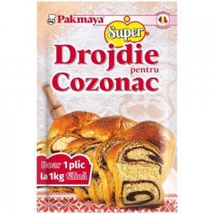 Drojdie Instant pentru Cozonac Pakmaya, Cantitate 15 g