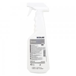 Pulverizator Lichid ECOLAB Chromol, 500 ml, pentru Intretinerea Suprafetelor din Inox, Solutie Inox, Solutie Curatat Lichida cu Pulverizator, Spray pentru Inox, Solutie Spalat Suprafete din Inox, Solutii si Produse de Curatenie Inox