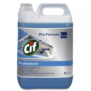 Solutie Geamuri CIF Professional, 5L, CIF Solutii Geamuri, CIF Solutie Curatat Geamuri, Detergent de Geamuri, Solutie Spalat Geamuri, Produse Curatat Geamuri, Solutii CIF pentru Geamuri si Sticla, CIF pentru Geamuri si Sticla