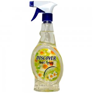 Odorizant Lichid cu Pulverizator DISCOVER Spring, 500 ml, Elimina Mirosurile Neplacute din Materiale si Locuinte, Odorizant Spray pentru Camera, Odorizant Spray Lichid, Spray-uri Odorizante, Odorizante pentru Casa, Odorizante Profesionale