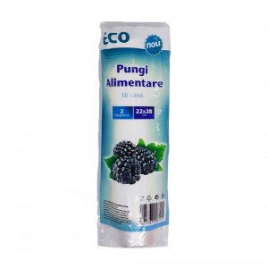 Pungi Alimentare SAFIR ECO 2 Kg, Dimensiune 22x28 cm, 380 Buc/Set, Pungi Alimentare 2 kg, Pungi Eco, Pungi Eco 2 kg, Pungi Alimentare pe Rola, Rola de Pungi, Set Pungi Alimentare, Pungi Polietilena, Pungi Congelator