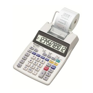 Calculator Cu Banda, 12 Digits, 230 X 150 X 52 Mm, Sharp El-1750v - Alb