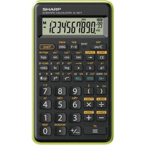 Calculator Stiintific, 10 Digits, 131 Functii, 144 X 75 X 10 Mm, Sharp El-501tbgr - Negru/verde