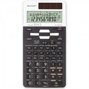 Calculator Stiintific, 10 Digits, 273 Functii, 161x80x15mm, Dual Power, Sharp El-531tgwh-negru/alb Calculator Stiintific, 10 Digits, 273 Functii, 161x80x15mm, Dual Power, Sharp El-531tgwh-negru/alb