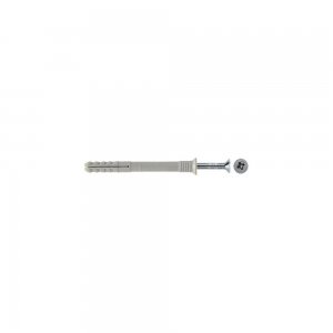 Set 100 Dibluri prin Bataie, 8x60 mm cu Surub, Dibluri, Dibluri 8 mm, Dibluri prin Bataie cu Surub, Dibluri Bataie cu Surub, Dibluri Universale, Sisteme de Fixare, Elemente de Fixare, Accesorii Montaj, Diblu cu Surub prin Bataie