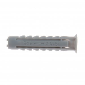 Set 6 Dibluri Universale PP, 14x75 mm, Dibluri, Dibluri Universale 14 mm, Dibluri Universale, Dibluri cu Guler Standard, Dibluri Universale Nylon, Sisteme de Fixare, Elemente de Fixare, Accesorii Montaj