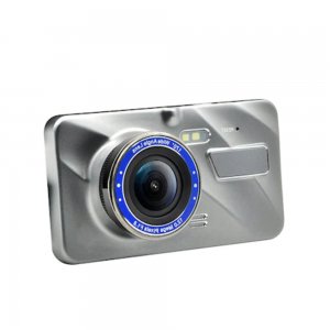 Camera de Bord Dubla, Super HD 1296P, Ecran 4 Inchi, Baterie Incorporata 300 mAh, Culoare Albastra