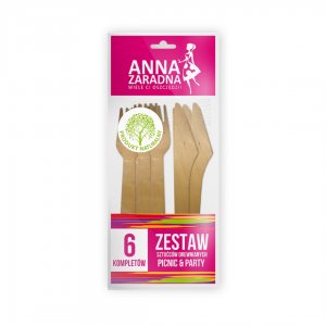 Tacamuri (cutit + Furculita) Din Lemn, Biodegradabile, 16cm, 6+6 Buc/set, Anna Zaradna - Maro Tacamuri (cutit + Furculita) Din Lemn, Biodegradabile, 16cm, 6+6 Buc/set, Anna Zaradna - Maro