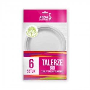 Farfurii, D-23cm, Din Material Biodegradabil, 6buc/set, Anna Zaradna - Albe Farfurii, D-23cm, Din Material Biodegradabil, 6buc/set, Anna Zaradna - Albe