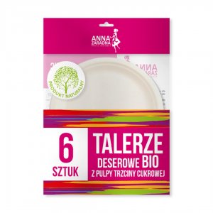 Farfurii Desert, D-17cm, Din Material Biodegradabil, 6buc/set, Anna Zaradna - Albe Farfurii Desert, D-17cm, Din Material Biodegradabil, 6buc/set, Anna Zaradna - Albe