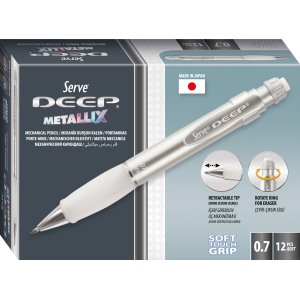 Creion Mecanic Deep, 0.7 Mm, Corp Argintiu Creion Mecanic Deep, 0.7 Mm, Corp Argintiu