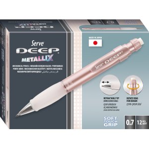 Creion Mecanic Deep, 0.7 Mm, Corp Roz Metalizat Creion Mecanic Deep, 0.7 Mm, Corp Roz Metalizat