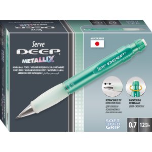Creion Mecanic Deep, 0.7 Mm, Corp Verde Metalizat Creion Mecanic Deep, 0.7 Mm, Corp Verde Metalizat