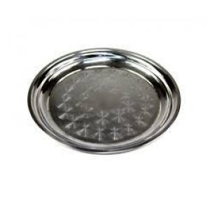 Tava Din Inox Rotunda, Diametru 35 Cm, Culoare Argintiu Tava Din Inox Rotunda, Diametru 35 Cm, Culoare Argintiu