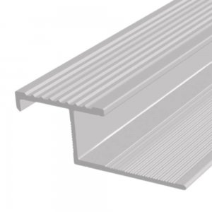 Profil de Treapta AL2100, Aluminiu, 2.5 m, Argintiu, Profil de Trecere, Profil de Trecere Trepte, Profil Trecere Trepte, Profil de Trecere Aluminiu, Profil de Trecere Trepte Incorporabil, Profil Trecere pentru Trepte