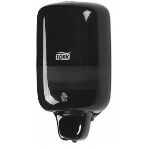 Dispencer Sapun Lichid Tork , Mare (11,2*10,5*28,8 Cm) - Negru