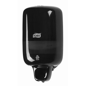 Dispencer Sapun Lichid Tork , Mare (11,2*10,5*18,8 Cm) - Negru