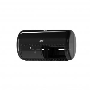 Dispencer Tork Elevation, Pentru 2 Role Hartie Igienica, 158x286x153mm - Negru