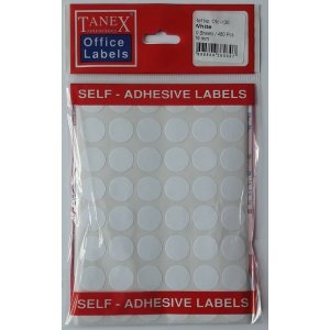 Etichete Autoadezive Albe, D16 Mm, 480 Buc/set, Tanex